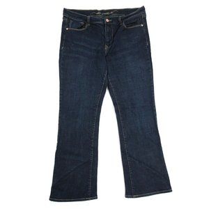 Old Navy Womens The Sweetheart Bootcut Jeans Dark Wash Denim Size 12S Stretch